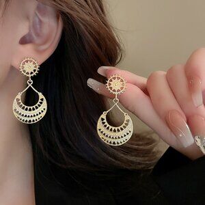 3/$35 Retro Gold Dangle Drop Earrings Vintage Boho Style Jewelry Women